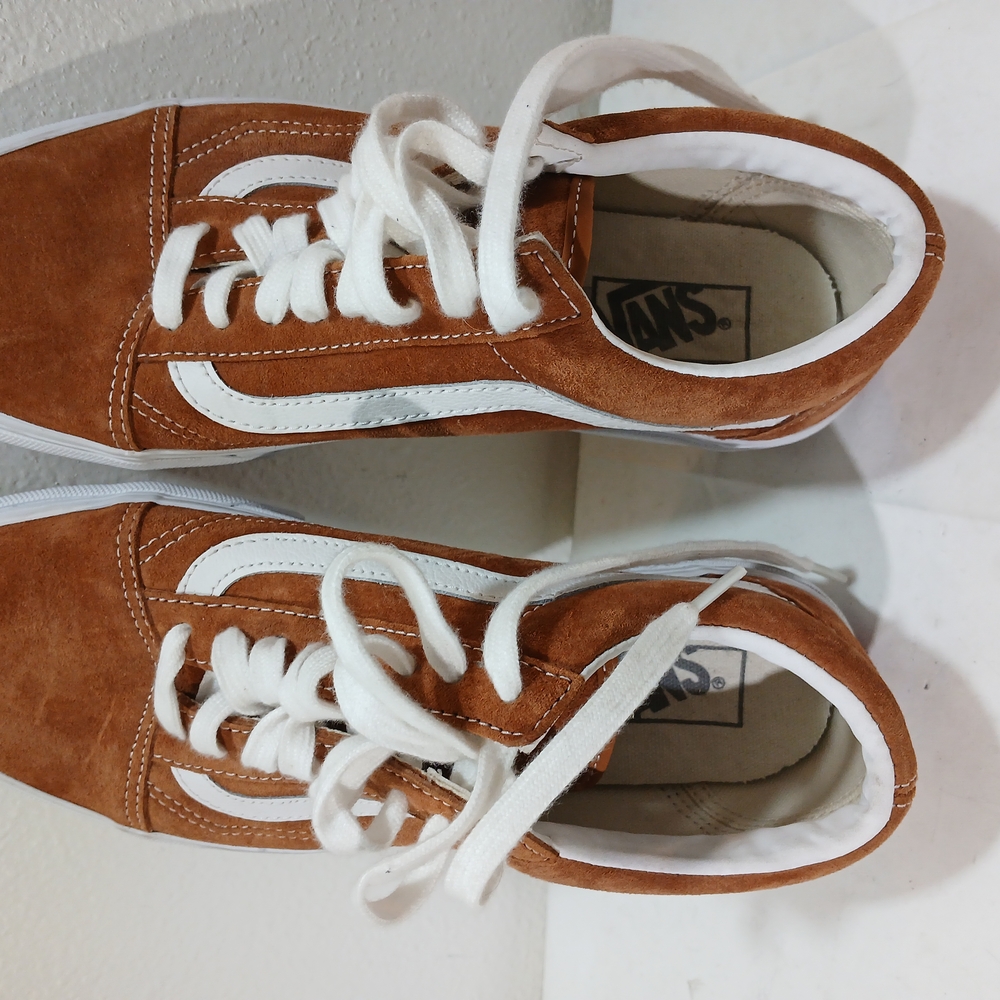 Vans Brown and White Athletic Shoes - Picture 3 of 4